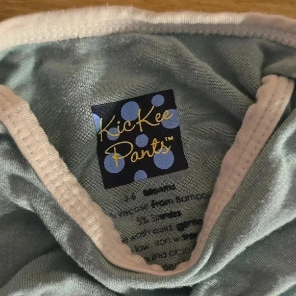 Kickee Pants Blue Long Sleeve Baby Onsie 3-6M - Picture 2 of 2